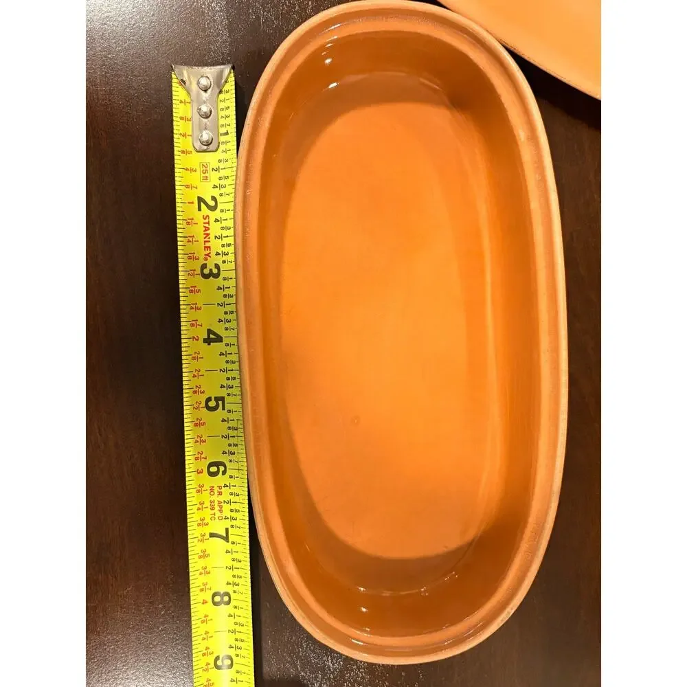 RSVP Terracotta Garlic Roaster 2 Cup Clay Baker Lidded Garlic Bulb Design